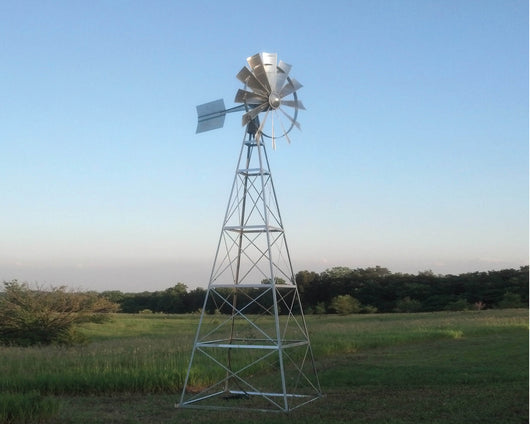 20′ Four Legged Windmill Assembly with 50' poly, 200' Quick Sink Tubing and 2 QS2 Diffusers