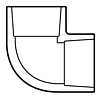90 Elbow, 1-1/2