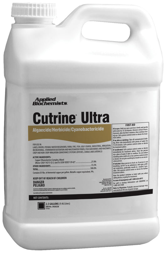 Cutrine Ultra Liquid, 2.5 gal +$25 Hazmat fee included
