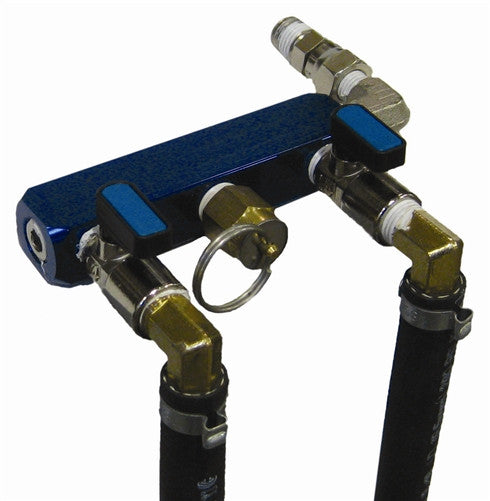 2 Valve Outlet Adapter w/ Pressure Relief