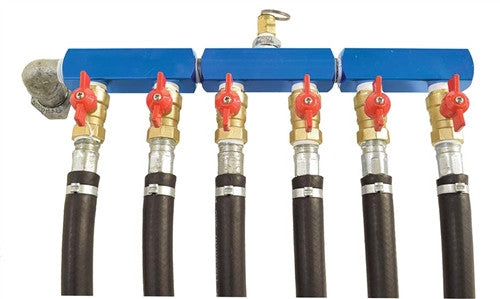 Six Valve Outlet for Rotary Vane Compressors