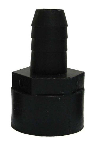 Black Fitting 1/2" FPT x 1/2" Barb