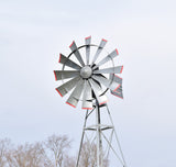 12' Four Legged Becker Windmill with 50' poly, 100' Quick Sink tubing and QS2 diffuser