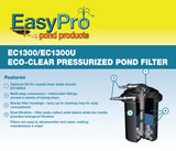 1300 Gallon Pressurized Filter - No UV