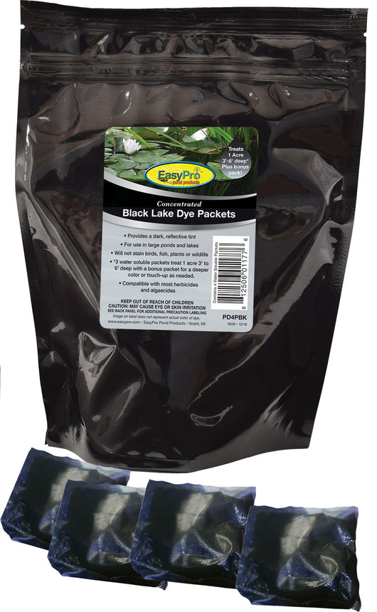 Concentrated Black Pond Dye, Dry, 4 Pack