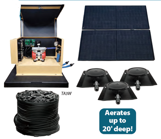 TurboAir Direct Drive Solar Aeration System, 2 Diffusers